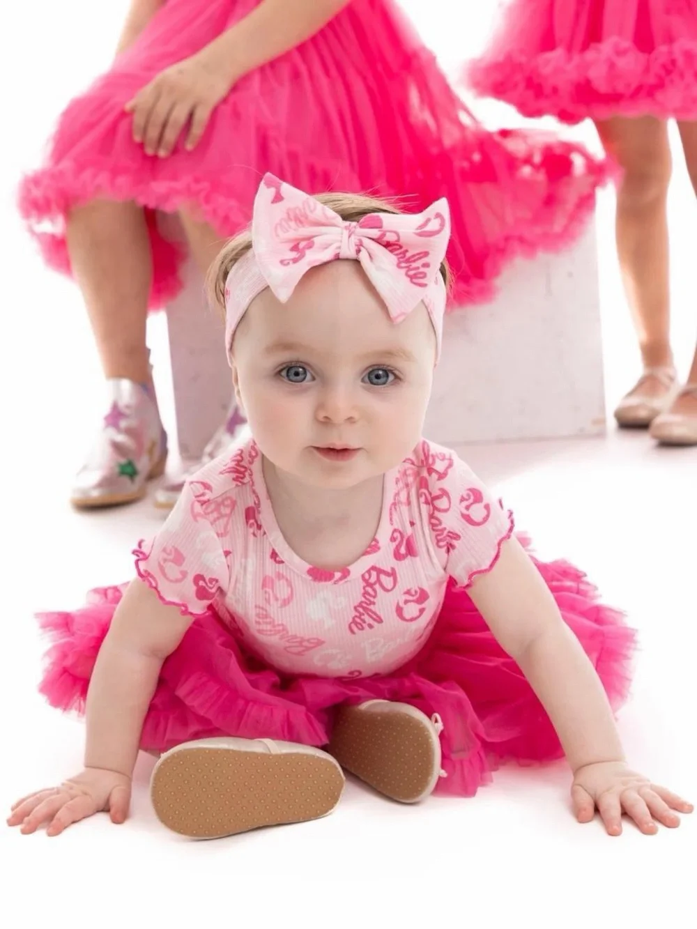 Barbie Baby Girl Tutu Dress With Bow Headband